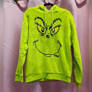 Dr Seuss The Grinch Green Hoodie Sz. M